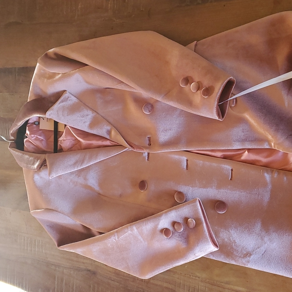 Blush pink blazer